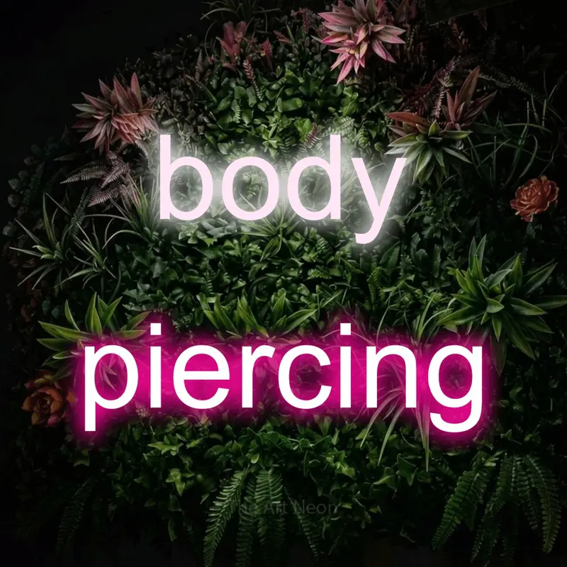 Body piercing LED Neon Sign