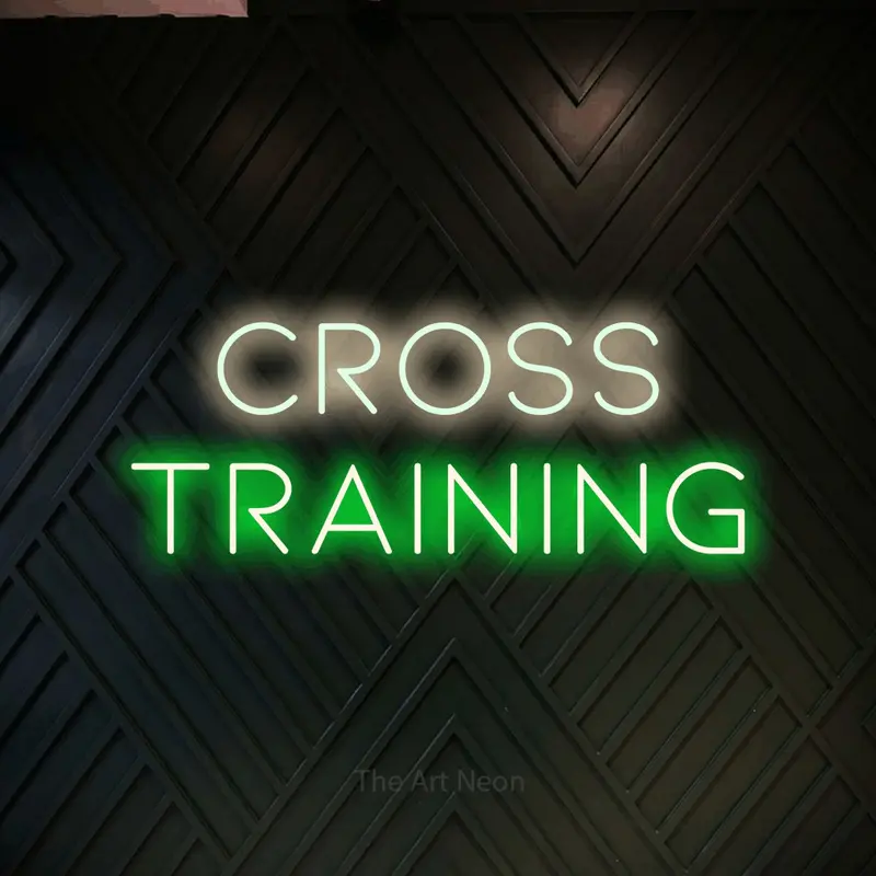 Cross Training LED Neon Sign