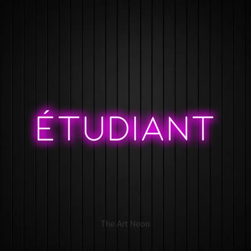 Étudiant LED Neon Sign