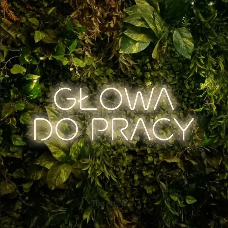 Głowa do Pracy LED Neon Sign