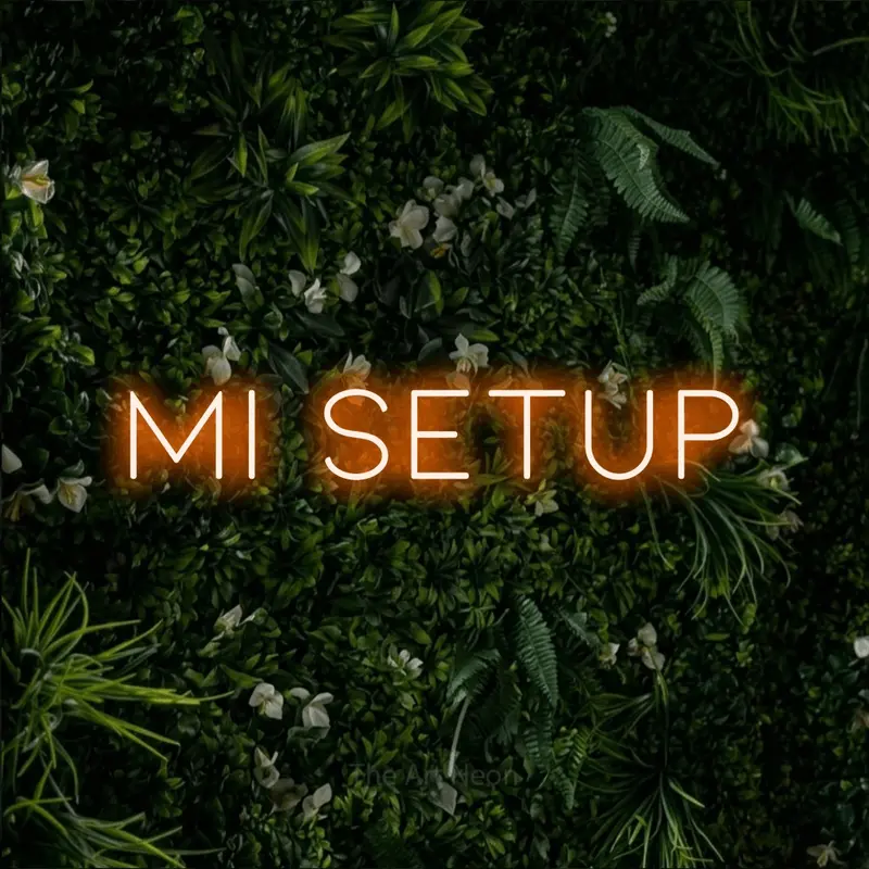 Mi setup LED Neon Sign