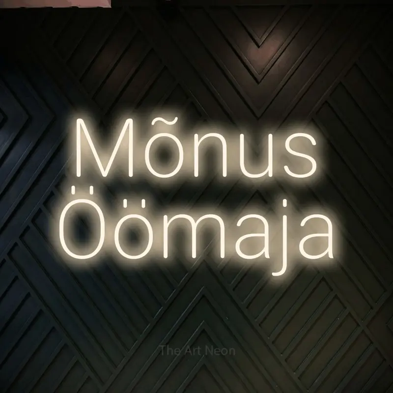 Mõnus öömaja LED Neon Sign