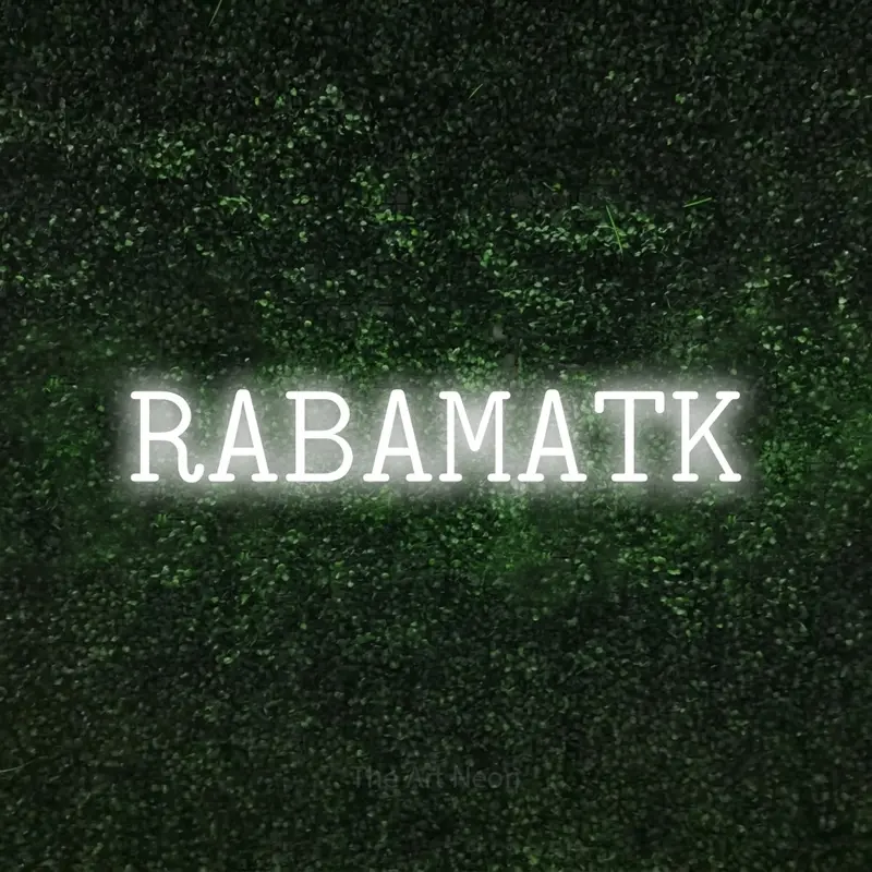 Rabamatk LED Neon Sign