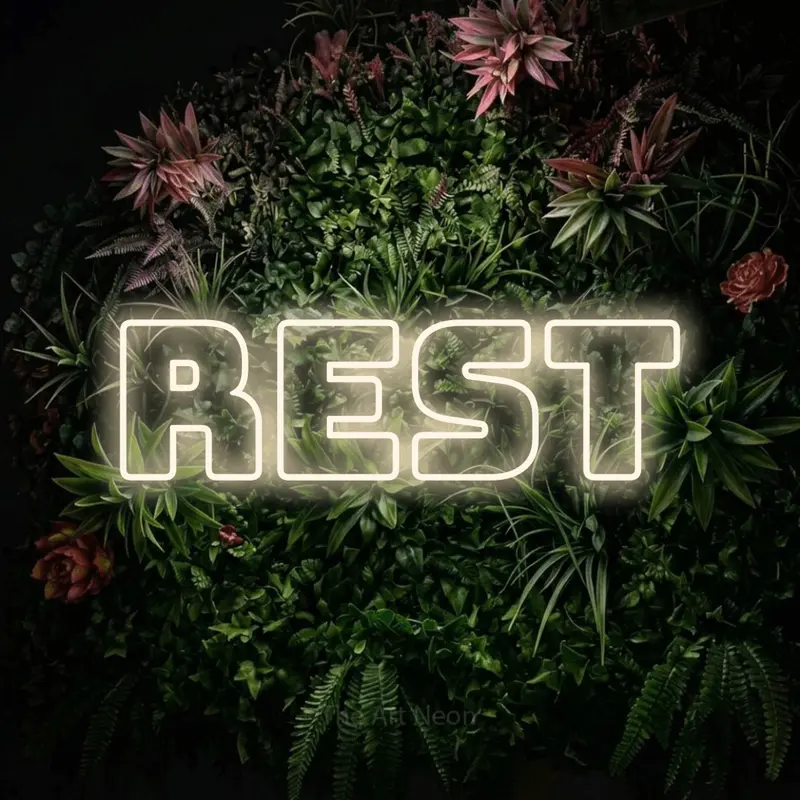 Rest LED Neon Sign