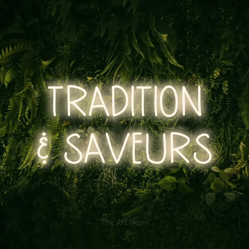 Tradition & Saveurs LED Neon Sign